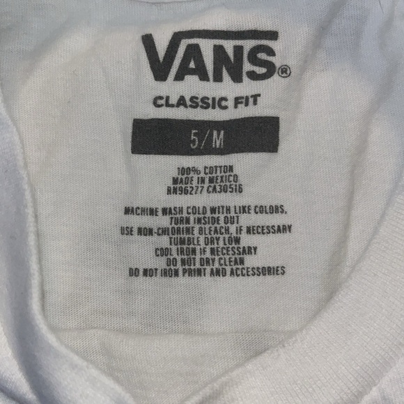 Vans White Rainbow Tee size 5 kids - Picture 5 of 5